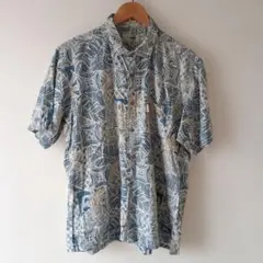 Crocodile × reynspoonerコラボ 総柄 半袖 アロハシャツのサムネイル