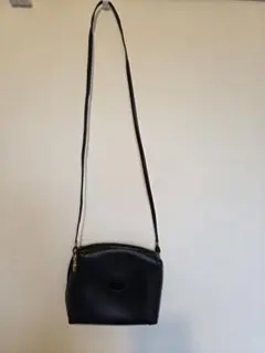 Gucci ビンテージレザーショルダーバッグ ポシェット ブラック