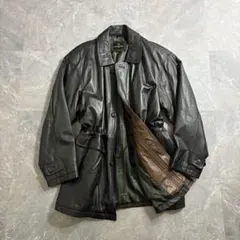 GIANNI VALENTINO lamb leather half coat