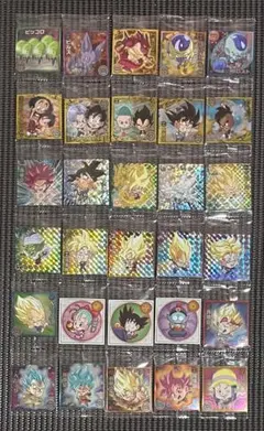 ドラゴンボール 超戦士シールウエハース超15弾 全30種類フルコンプセット