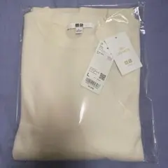最終価格❣️UNIQLO カシミヤクルーネックセーター L ホワイト