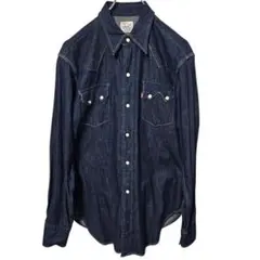 Levi's ウエスタンシャツ ショートホーン 復刻 バレンシア 濃紺 44