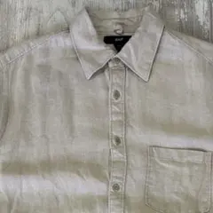 00s OLD GAP リネンシャツ レギュラーカラー サックスブルー - メルカリ