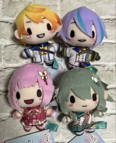 プロセカ　ふわぷちマスコット　ワンダショ　4点 新衣装　司　類　寧々　えむ