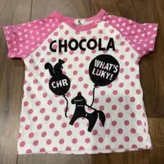 CHOCOLA ドット柄 Tシャツ　80cm 半袖のサムネイル