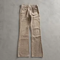 90s BOBSON フレアデニム ブラウンデニム ブーツカット W29のサムネイル
