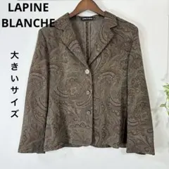 76美品　大きいサイズ　LAPINE BLANCHE ペイズリー シャツ