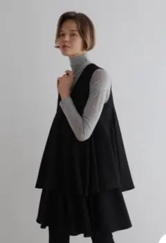 新品未使用 LE PHIL ライトボンディングジレ 1 ブラック ベスト 新品未使用 LE PHIL ライトボンディングジレ 1 ブラック ベスト