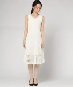 レディアゼル かぎ編み ワンピース ニットワンピース