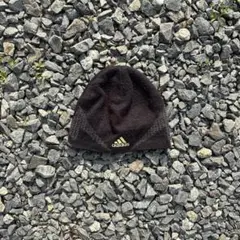 00s adidas 黒 ニット帽・ビーニー Y2K 平成 古着archive