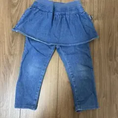 Bobson デニムスカート付きボトムス95cmのサムネイル