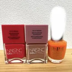 NAILSINC ジェルエフェクトネイルポリッシュ opi セット