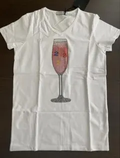 【新品未使用】ウザリス　Tシャツ　スワロフスキー（定価2万円）　イタリア製のサムネイル