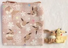 PUTITTO ピカチュウ&イーブイ　フィギュア　トートバッグ＆ポーチ　セット