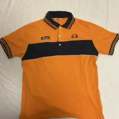 ellesse ポロシャツ オレンジ/ネイビー