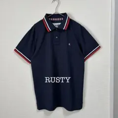 RUSTY ポロシャツ ネイビー メンズのサムネイル