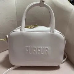 FURFUR スクエアボストンバッグ ピンクのサムネイル