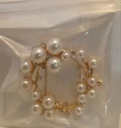 エレガント パール ブローチ 約5cm