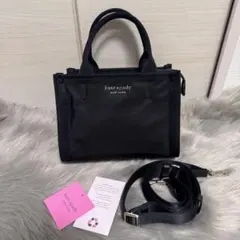 kate spade ケイトスペード ナイロン ミニトート サム ブラックのサムネイル