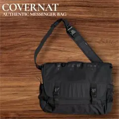 【美品】COVERNAT メッセンジャーバッグ 大容量 A4 黒 カバーナット