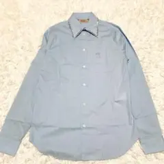 青ブラウスレディース