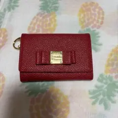 Samantha Thavasa 二つ折り財布 レッド リボンのサムネイル