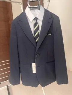 新品　ネイビーJK160〜170 格子柄