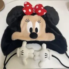 ミニーマウス フェイクファーキャップ