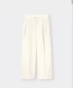 GU ローウエストバギーパンツ オフホワイト