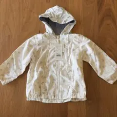 花柄アウター 90サイズ ホワイトのサムネイル