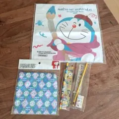 ファイバータオル・巾着・文具　④点セット