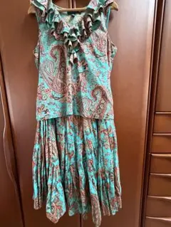 ラルフローレン　セットアップ（トップスL.スカートM）