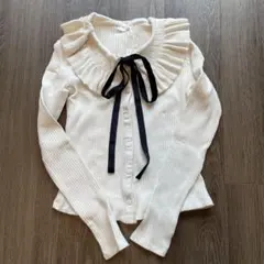ZARA 秋服　リブニット　トップス　長袖　S 新品