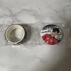 黒尾鉄朗 缶バッジ マスキングテープ くら寿司