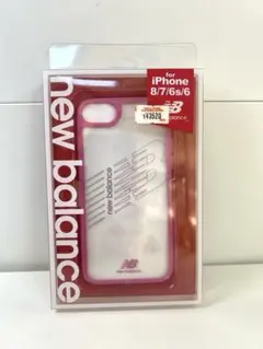 【ニューバランス】 iPhone8/7/6s/6 対応 クリアケース ピンク