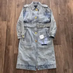 COACH コーチ　ターンロックチューリップデニムトレンチコート