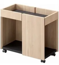 新品箱不良 山善 ウッドシェルフデスクMWSD-1612E(OAK/SBK) - メルカリ