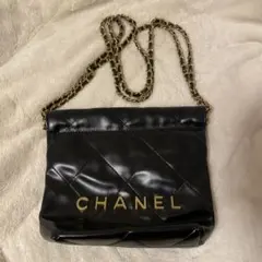CHANEL ブラック ショルダーバッグ　ノベルティ