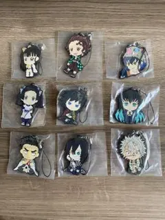【9種セット】一番くじ 鬼滅の刃 I賞 きゅんキャラ ラバーストラップ 未開封品