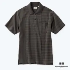 【新品】UNIQLO and EG ドライカノコボーダーポロシャツ オリーブ　Sのサムネイル
