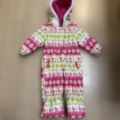子ども用スキーウェア 動物柄 90サイズ　ピンク