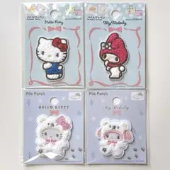 キティ マイメロディ ワッペンセット