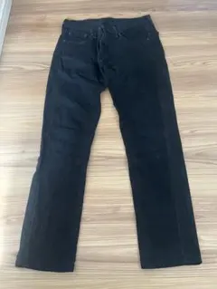 Levi's ブラック ストレートレッグジーンズ