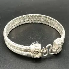 父の日までセール 初めての彫刻バングル カササギと梅花 シャー太翠