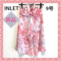 インレット　パレオワンピース　ビキニ　3点セット　水彩　花柄