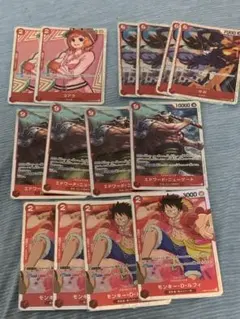 ワンピースカード　赤セット