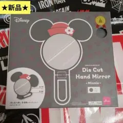 ダイカットハンドミラー　ミニー　グレージュ　ディズニー