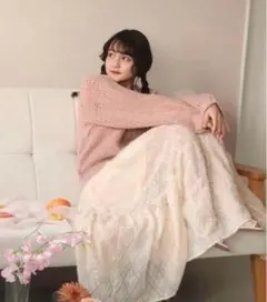 muguet shaggy tiered skirtのサムネイル