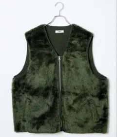 【WEGO】フェイクファーBIGベスト　メンズ　Fサイズ