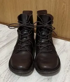 【美品】trippen NOMAD レザー レースアップ ショートブーツ 38のサムネイル